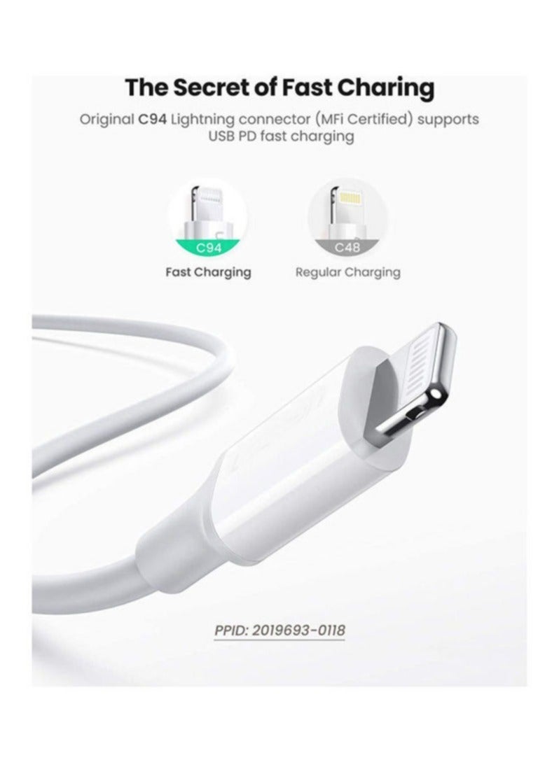 3 Pin Type c to Lightning Adapter With Cable - Image 4