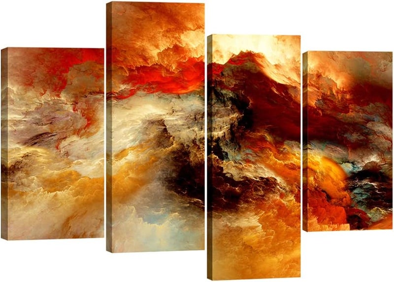 Pyradecor Large Giclee Canvas Prints - Colorful Clouds - Image 1