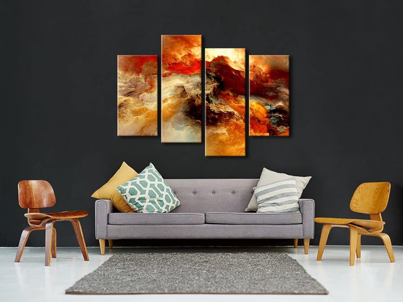 Pyradecor Large Giclee Canvas Prints - Colorful Clouds - Image 2