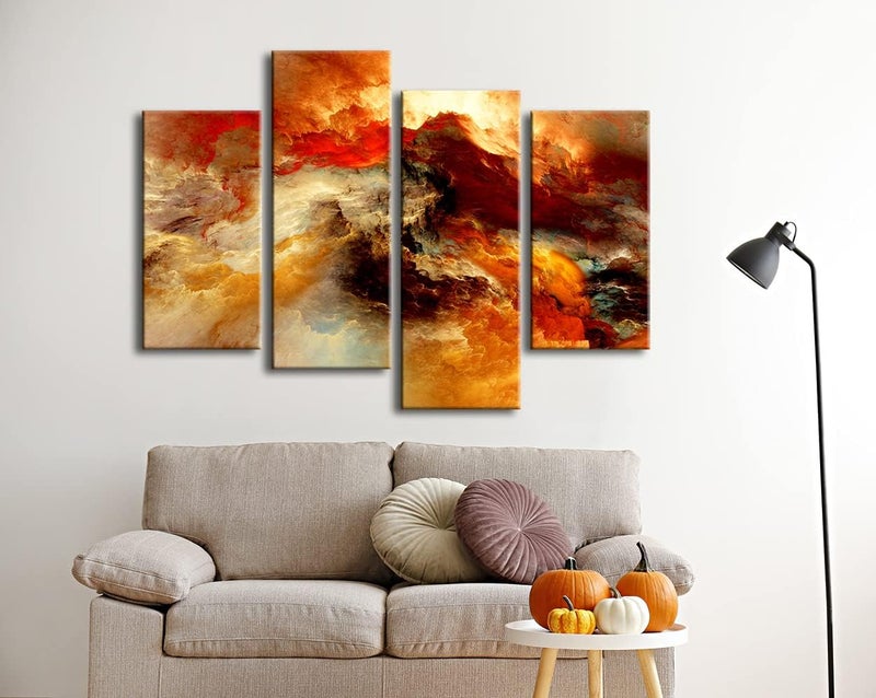 Pyradecor Large Giclee Canvas Prints - Colorful Clouds - Image 5