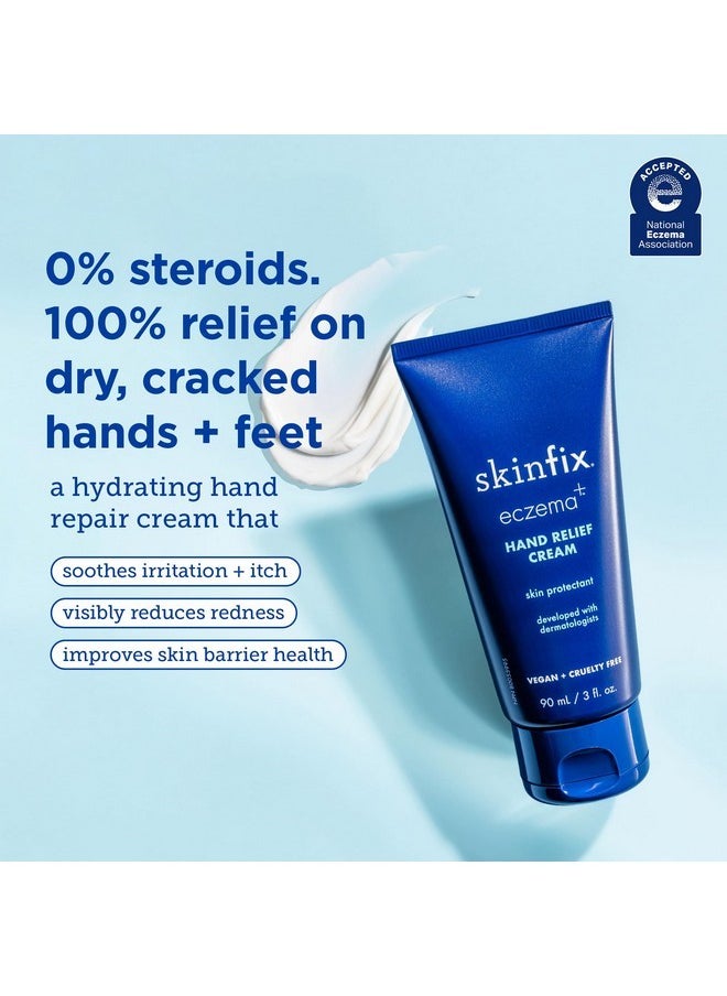 Skinfix - Eczema+ Hand Relief Cream: Hydrating Hand Repair Cream To Address Eczema & Dry, Cracked, Sensitive Skin, 3 Fl Oz - Image 1