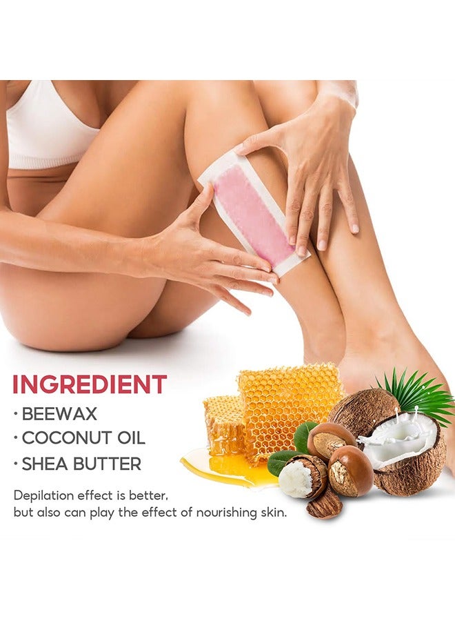 SUMAX 60 Piece Wax Strips for Hair Removal Set - Natural Plant Extracts Soothe Soft Skin - Trimmable Wax Strips for Body, Face, Legs& Eyebrows (Dry Skin (Argan Oil + Shea Butter)) - Image 3