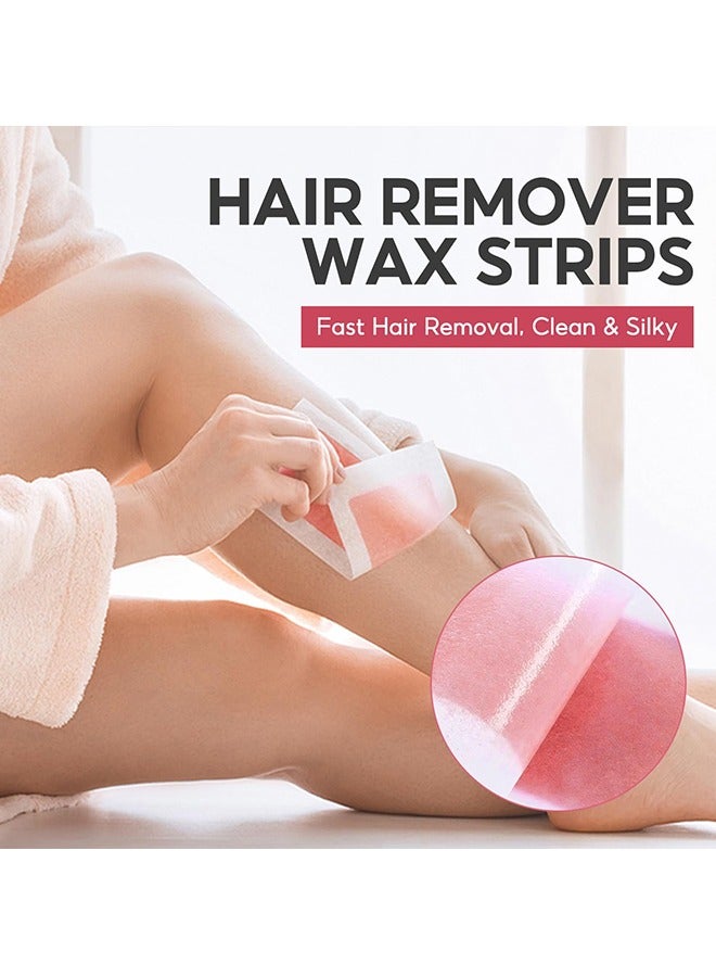 SUMAX 60 Piece Wax Strips for Hair Removal Set - Natural Plant Extracts Soothe Soft Skin - Trimmable Wax Strips for Body, Face, Legs& Eyebrows (Dry Skin (Argan Oil + Shea Butter)) - Image 4