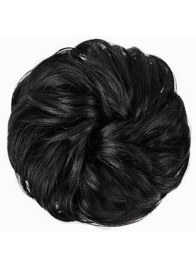 BeatStock BeatStock 1 PCS Artificial Juda Hair bun Hairpiece for Women and Girls in Black Color  - Image 1