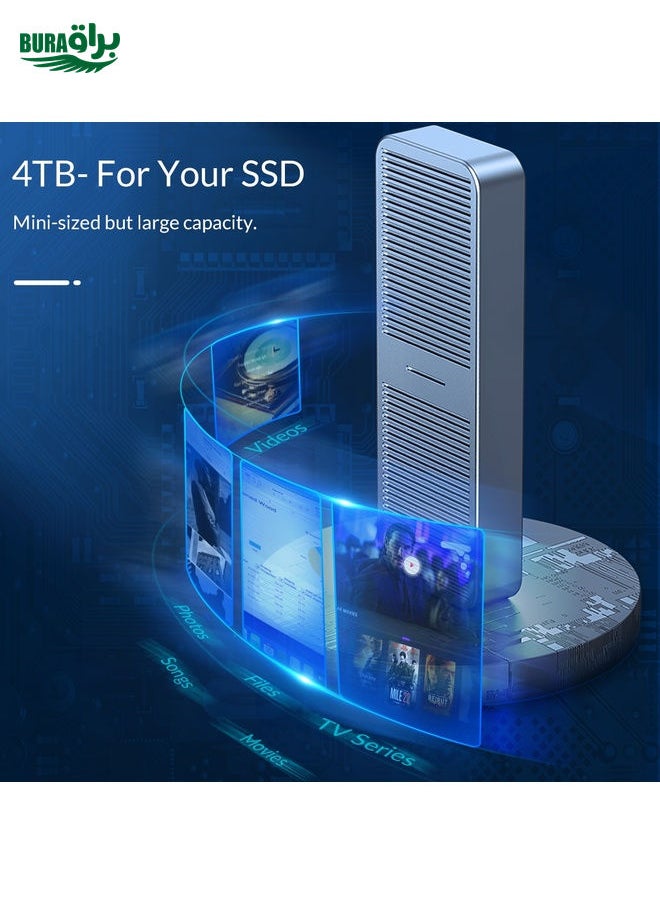 ORICO M222C3-G2-SV USB3.1 Gen2 Type-C 10Gbps M.2 NVMe SSD Enclosure(Silver)