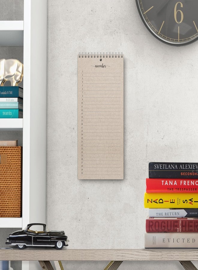 321 دن تقويم دائم من 321Done، منظم حائط لمدة 12 شهرًا - صنع في الولايات المتحدة الأمريكية، دفتر ملاحظات حلزوني بسيط بخط أنيق للتواريخ المهمة، والذكرى السنوية، وأعياد الميلاد، وتذكير بالأيام الخاصة - 5 × 10، لون بني فاتح - Image 4