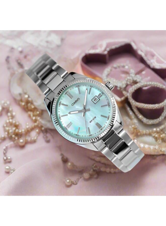 كاسيو ساعة تناظرية من الفولاذ المقاوم للصدأ LTP-1302DS-2AVDF - Image 2