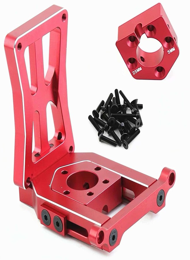 قطع غيار ترقية قاعدة محرك X-Maxx المصنوعة من الألومنيوم لسيارات التحكم عن بعد X-Maxx 6S 8S بمقياس 1/5 و XRT 8S بمقياس 1/6، بديل للرقم 7760 (أحمر) - Image 5