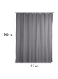 Wenko Shower Curtain 180 x 200 cm Grey Anti Mould  - Image 2