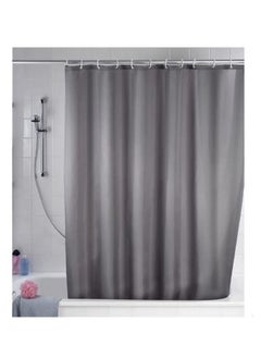 Wenko Shower Curtain 180 x 200 cm Grey Anti Mould  - Image 3