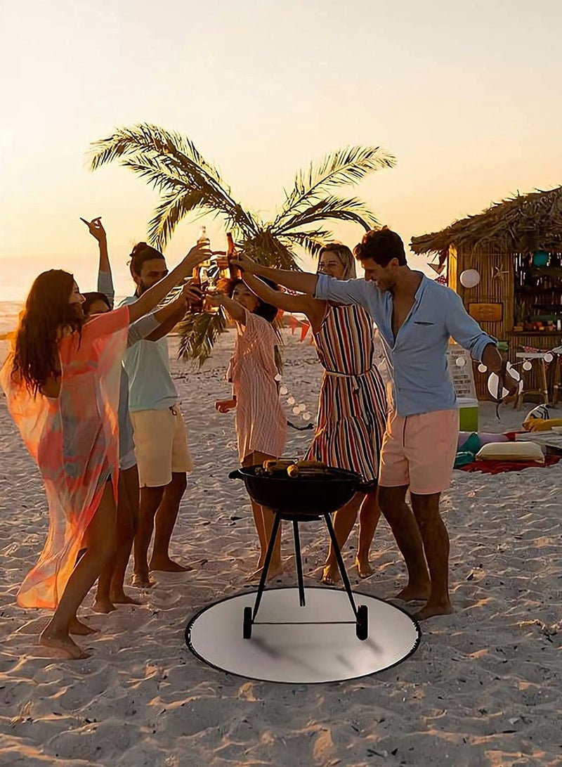 كاست ويف سجادة حفرة النار 24 بوصة ، سجادة حفرة دائرية مقاومة للحريق في الهواء الطلق - Image 2