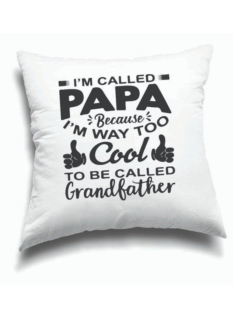 PRINTSHOP4ME Grandpa's Day Special Birthday and Father's Day Throw Pillow 40x40 cm - Perfect Grandfather Gift - Thanksgiving Gift for Grandfather - Grandpa Cushion Cover for Sofa Bed  - Image 1