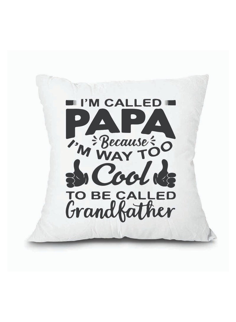 PRINTSHOP4ME Grandpa's Day Special Birthday and Father's Day Throw Pillow 40x40 cm - Perfect Grandfather Gift - Thanksgiving Gift for Grandfather - Grandpa Cushion Cover for Sofa Bed  - Image 2