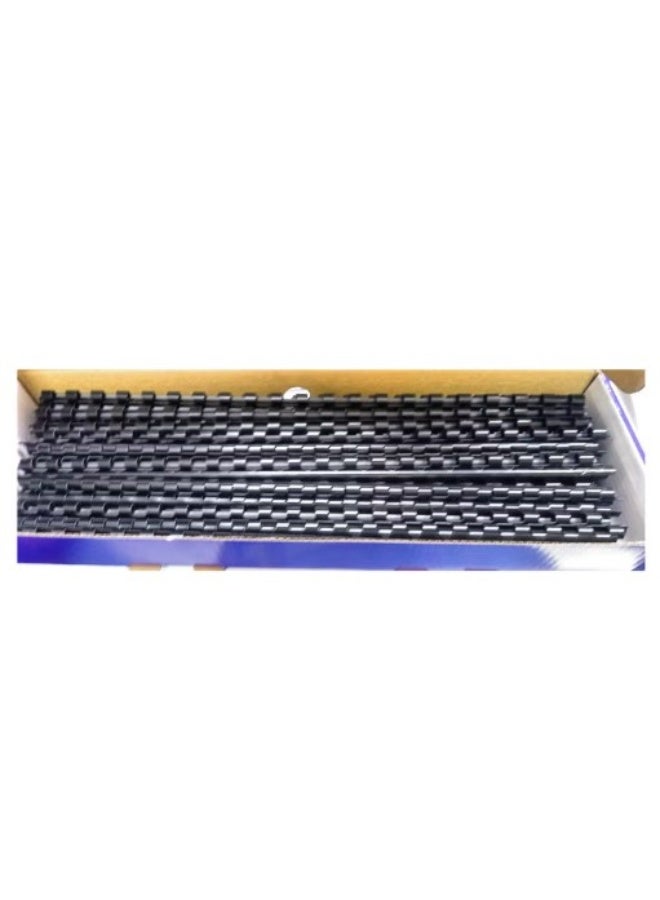 SUPER DEAL 100-Piece Binding Combs 6mm Black - Image 2