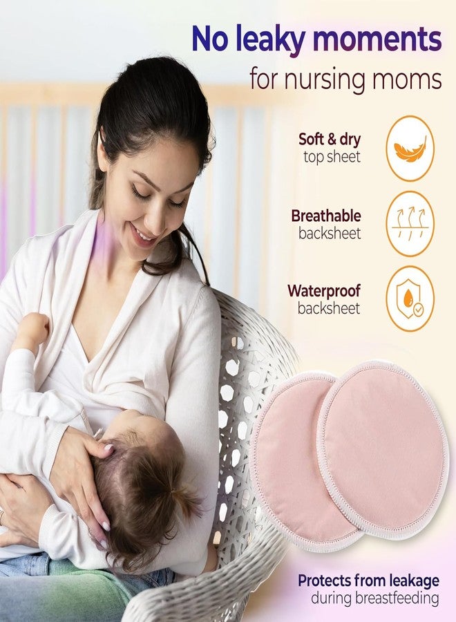 AHC Zikku Ultra-Soft Reusable Breast Pads for Feeding Mothers (Pack 1 X 2 Pads), Light Weight Washable Nursing Pads for Bra, Eco-Friendly and Comfortable Breast Pad - Image 3