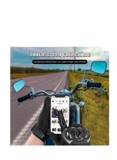 Bike Kit Bikekit Touchscreen Motorcycle Gloves for Men and Women – Full Finger Hard Knuckle Motorbike Protective Gloves  - Image 5