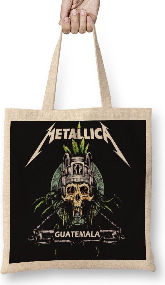 Baskı Dükkanı Print Shop Metallica 4 Tote Bag Long Handle 