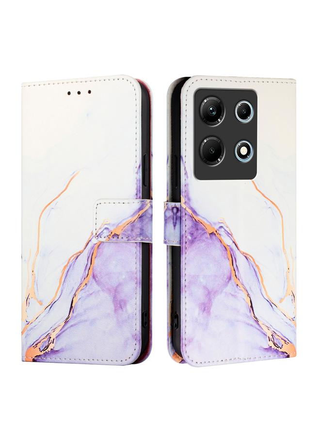 Zaboon Case For Infinix Note 30 4G X6833B PT003 Marble Pattern Flip Leather Phone Case - Image 2