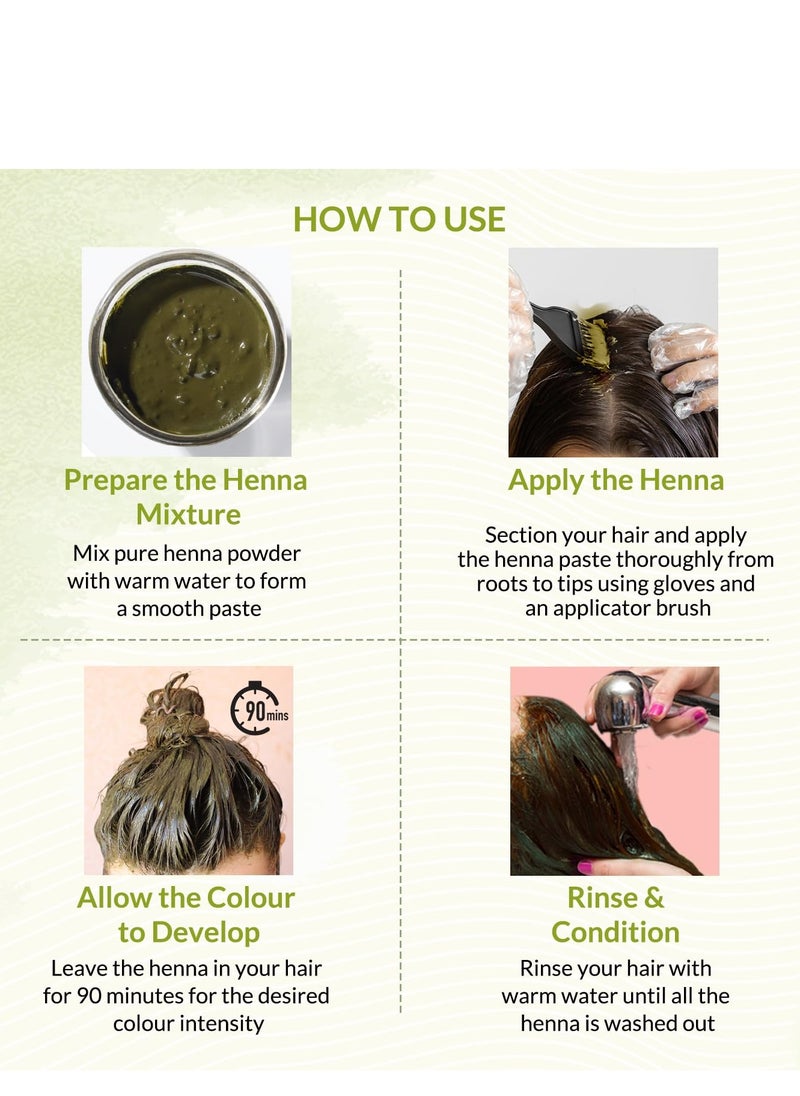Indus Valley INDUS VALLEY 100% Organic Hair Color, 100g - Dark Brown (Pack of 1)  - Image 5