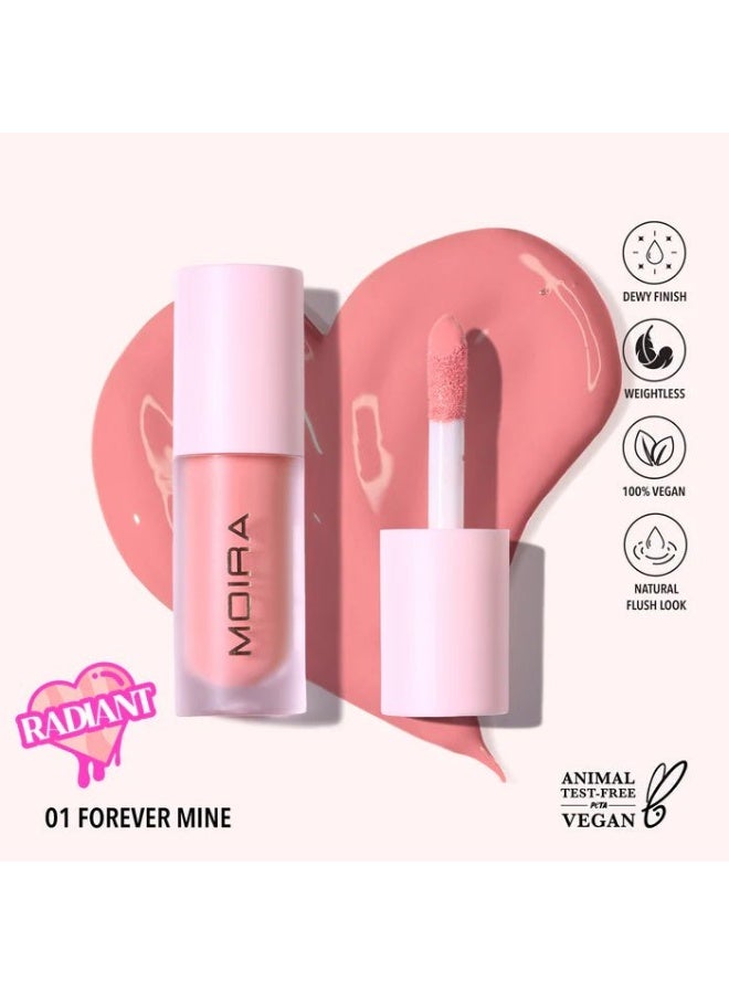 moira Love Steady Liquid Blush (007, Trust) - Image 1