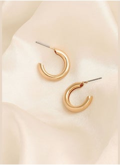 SOHI Gold Plated Party Designer Hoop Earring For Women  - Image 1