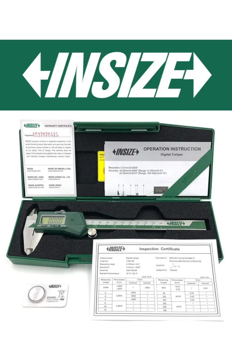 Insize INSIZE STANDARD DIGITAL CALIPER 0-150 MM - 6 inch - Image 3