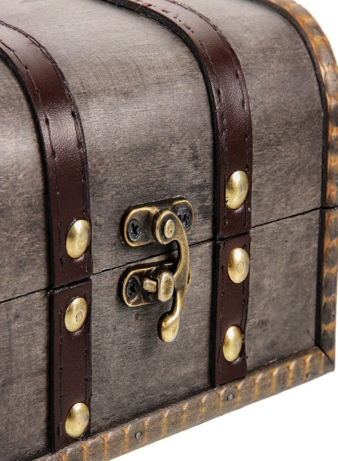 Garneck Wooden Jewelry Box Small Treasure Chest Velvet Lined Trinket Box with Latch for Organizing Jewelry Earrings and - Image 4