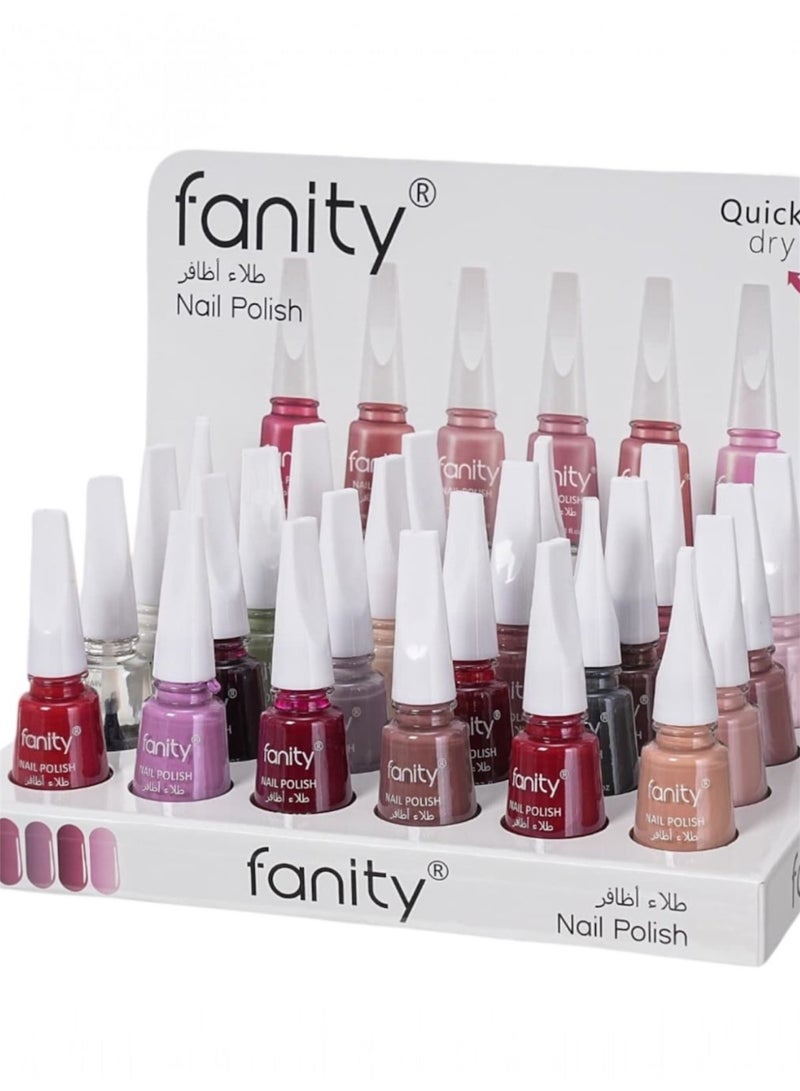 24-Piece Nail Polish Set Multicolour