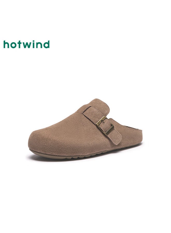 Hotwind Men's Casual Birkenstock Style Retro Fashion Closed-toe Slippers - Image 1
