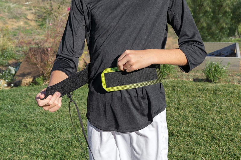 SKLZ Star-Kick Hands-Free Adjustable Solo Soccer Trainer - Fits Ball Sizes 3, 4, and 5 (Volt) - Image 4