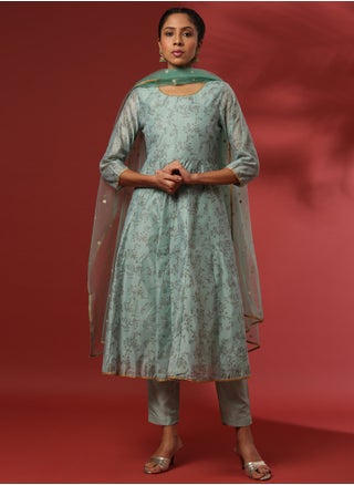 Printed 3pc kurta set with embroidered dupatta-mint - pzsku/Z1CA7C66535499F323D1AZ/45/1742975456/9394d5b4-c524-4d51-80d6-09e1af011b69