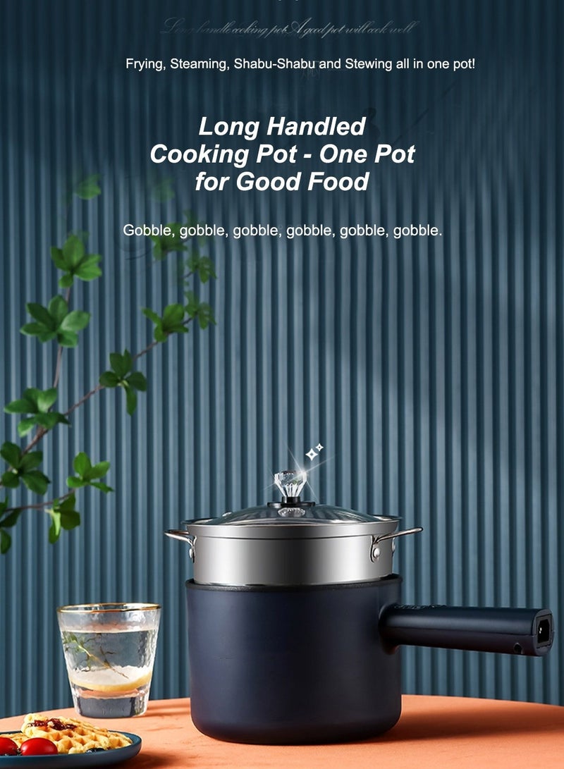 ميكسد 1.8L الكهربائية الغضب صحن مع باخرة التحكم في درجة الحرارة غير عصا الأرز طباخ كهربائي شطف شطف عموم ، مقلاة كهربائية ، مقلاة كهربائية ، تنطبق على المعكرونة والبيض ، ستيك ، جمهورية يوغوسلافيا الاتحادية ، البخار ، الشوفان حساء - Image 2