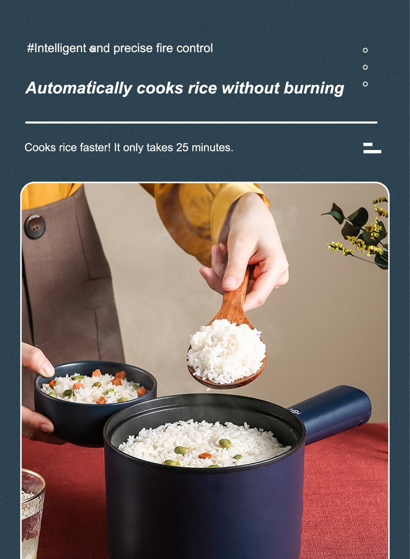 ميكسد 1.8L الكهربائية الغضب صحن مع باخرة التحكم في درجة الحرارة غير عصا الأرز طباخ كهربائي شطف شطف عموم ، مقلاة كهربائية ، مقلاة كهربائية ، تنطبق على المعكرونة والبيض ، ستيك ، جمهورية يوغوسلافيا الاتحادية ، البخار ، الشوفان حساء - Image 4