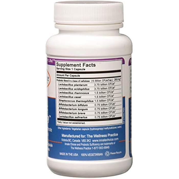 Innate Choice Probiotic Sufficiency,  60 vegetarian capsules - Image 3