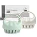 Sndyi 2 Pcs Scalp Massager Shampoo Brush Scalp Scrubber with Soft Silicone Bristles Scalp Exfoliator for Dandruff Removal Scalp Massager for Hair Growth Wet Dry Hair Brush for Scalp Care - Image 2