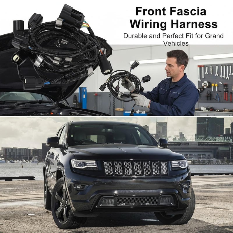حزام توصيل الواجهة الأمامية 68143109AB من البلاستيك عالي القوة، مخصص لسيارة Grand Cherokee للموديلات 2014-2015 – موصلات متينة، سهولة في التركيب، يضمن أداءً موثوقًا للواجهة الأمامية. - Image 4