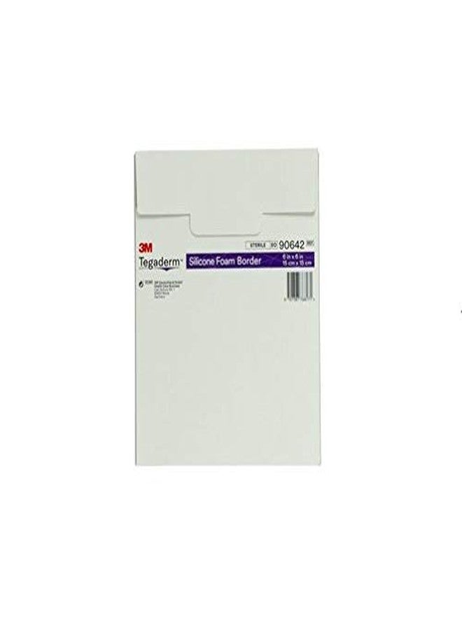 Tegaderm 3M Tegaderm Silicone Foam Border Dressing, 90642, 6 x 6 Inch (Box of 10) - Image 4