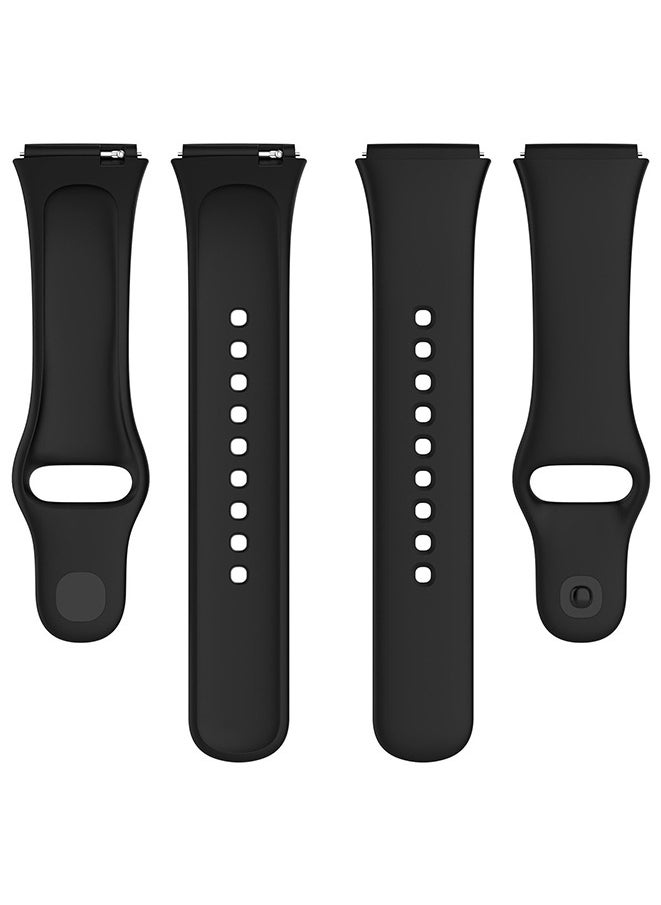Generic - 3 Piece Silicone Straps Compatible with Redmi Watch 3 Active/Redmi watch 3 lite(red/purple/orange) - Image 1