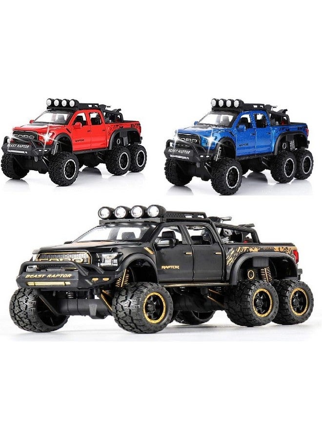 Sky Tech® Big Size Ford Raptor F150 Model Car 1:28 Scale Exclusive Alloy Metal Pull Back Die-cast Car Diecast Metal Pullback Toy car Openable Doors & Light Music Birthday Gift Car【Colors as Per Stock】 - Image 2