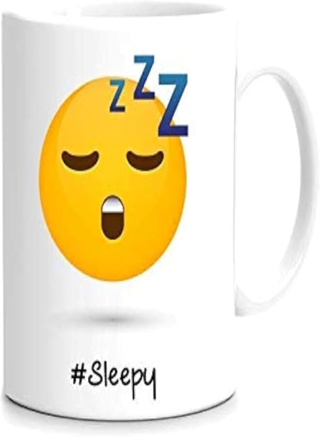 FMstyles Emojis Printed Mug, Sleepy
