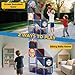 EagleStone 2in1 Kids Arcade Basketball Hoop with Dart Board4 Balls Adjustable Height Basketball Toy Indoor Outdoor Carnival Games Gift for Boys Girls Toddlers Ages 36 Years OldPump Included - Image 4