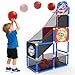 EagleStone 2in1 Kids Arcade Basketball Hoop with Dart Board4 Balls Adjustable Height Basketball Toy Indoor Outdoor Carnival Games Gift for Boys Girls Toddlers Ages 36 Years OldPump Included - Image 2
