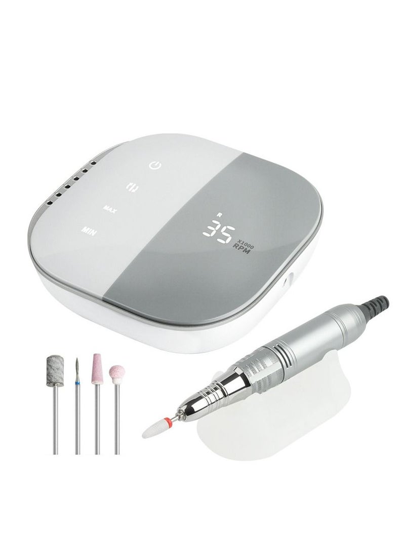 MRMISS Electric Nail Art Machine Polisher Manicure Grey - Image 1