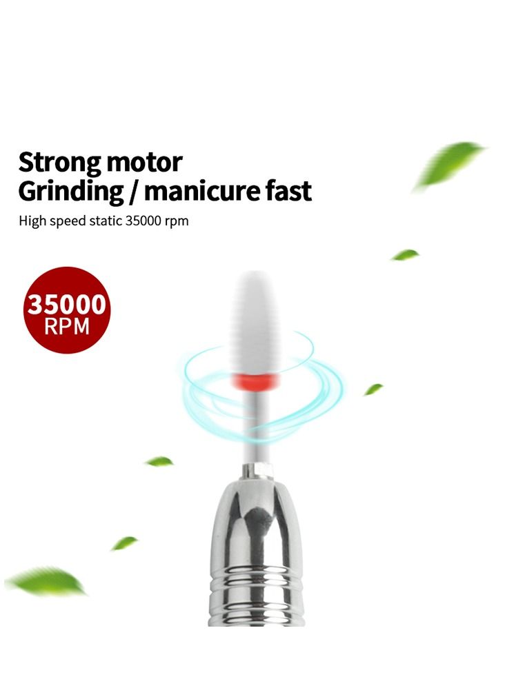 MRMISS Electric Nail Art Machine Polisher Manicure Grey - Image 5
