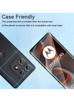General [2+2 Pack] Motorola Edge 50 Pro 5G Screen Protector & Camera Lens Protector, Bubble Free 9H Hardness Anti-Scratch Tempered Glass for Moto Edge 50 Pro  - Image 4