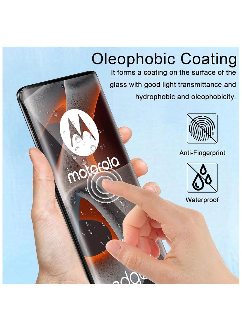 general [2+2 Pack] Motorola Edge 50 Pro 5G Screen Protector & Camera Lens Protector, Bubble Free 9H Hardness Anti-Scratch Tempered Glass for Moto Edge 50 Pro - Image 5