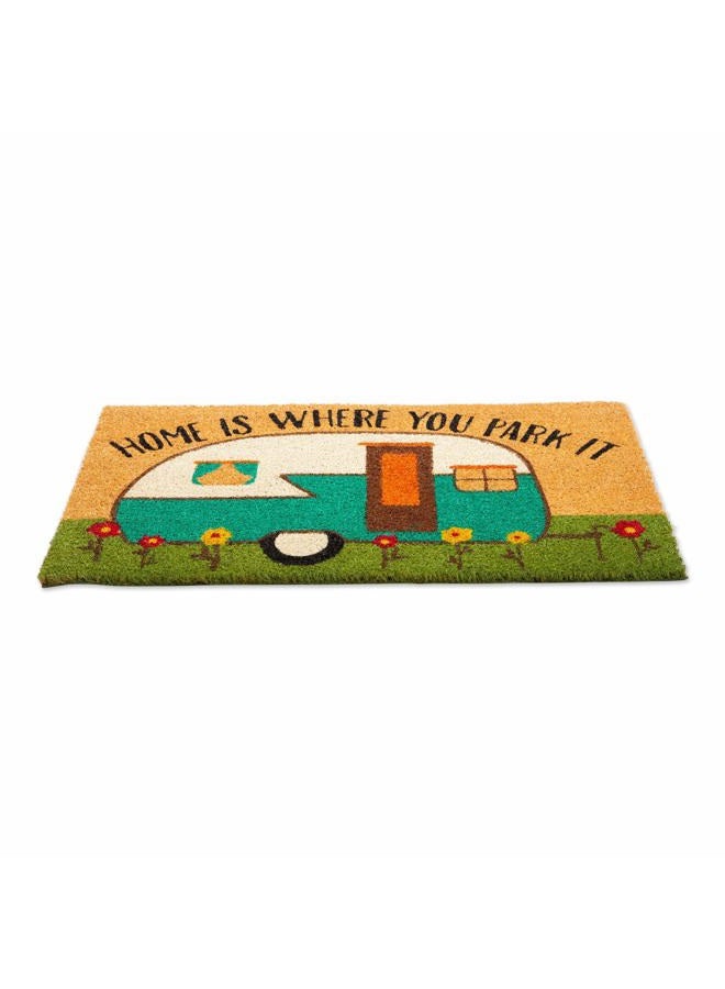 DII Heavy Duty Coir Doormat with Nonslip Vinyl Backing, Welcome Mat Outdoor Entry Way & Front Porch Décor, Camper, 18x30 - Image 3