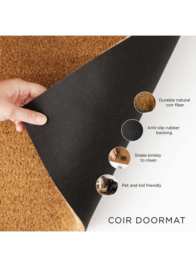 DII Heavy Duty Coir Doormat with Nonslip Vinyl Backing, Welcome Mat Outdoor Entry Way & Front Porch Décor, Camper, 18x30 - Image 5
