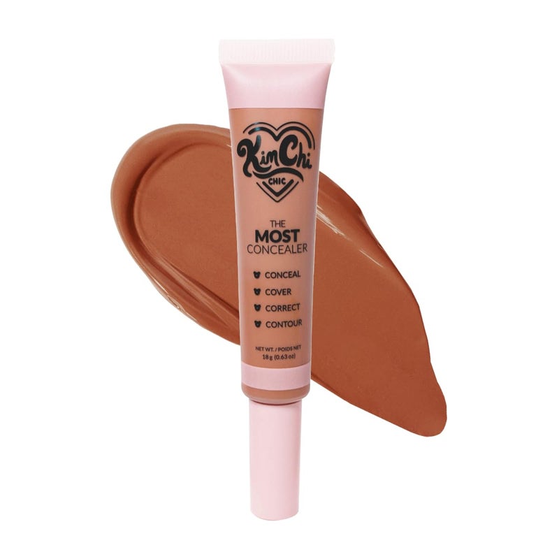 Kimchi Chic KimChiChic Beauty The Most Concealer Full Coverage Water Resistant MultiUse Concealer Conceal Correct Contour Highlight Matte Satin Hybrid Finish Brush Applicator 063 oz 22Orange - Image 3