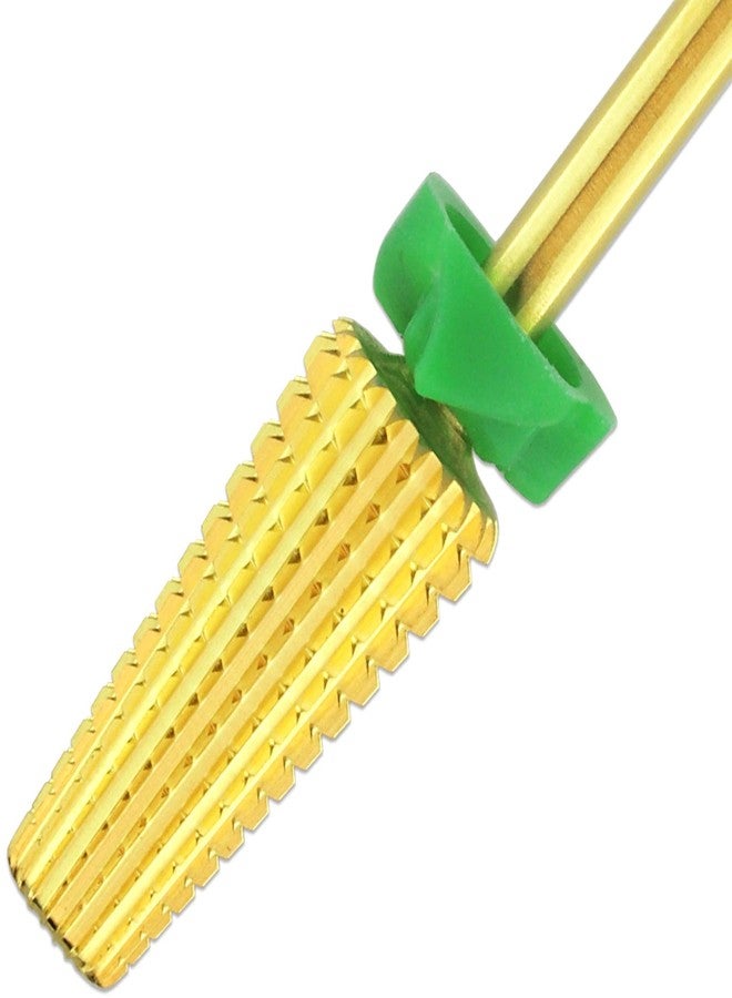 PANA Nail Carbide 5 in 1 Bit Two Way Rotate use for Both Left & Right Handed Remove Acrylic or Hard Gel 3/32" Shank Manicure (Coarse, Gold) - Image 5